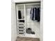 Well-organized closet with drawers and hanging racks at 4102 E Meadow Dr, Phoenix, AZ 85032