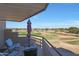 Balcony with outdoor seating offering a great view of the lush golf course at 4850 E Desert Cove Ave # 333, Scottsdale, AZ 85254