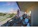 Balcony with outdoor seating offering a great view of the lush golf course at 4850 E Desert Cove Ave # 333, Scottsdale, AZ 85254