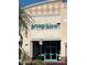 Exterior view of the Pimp and Blow A Blow Dry Bar storefront with signage at 4850 E Desert Cove Ave # 333, Scottsdale, AZ 85254
