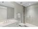 Bathroom featuring glass shower, granite counters, and modern fixtures at 5541 E Stella Ln, Paradise Valley, AZ 85253