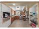 The kitchen boasts ample cabinet space and stainless steel appliances in a rustic design at 7102 E Larkspur Dr, Scottsdale, AZ 85254