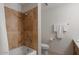 Beautiful bathroom featuring a tiled shower and a bathtub with jets at 7157 E Rancho Vista Dr # 2012, Scottsdale, AZ 85251