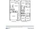 Layout showcasing a two-story home with a spacious kitchen, great room, bedrooms, and outdoor balcony at 1115 E Mcneil St, Phoenix, AZ 85042