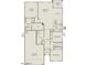 Detailed floorplan showcasing the layout of the home, including bedrooms and kitchen at 24653 W Concorda Dr, Buckeye, AZ 85326