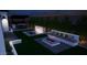A refined backyard design featuring a covered outdoor kitchen, fire pit area, and in-ground pool at 3628 E Clarendon Ave, Phoenix, AZ 85018