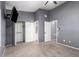 This carpeted bedroom has a closet and is situated next to the bathroom at 1017 E Maryland Ave # 110, Phoenix, AZ 85014
