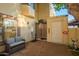 Private patio area with furniture, storage area, and access to unit 110 at 1017 E Maryland Ave # 110, Phoenix, AZ 85014