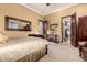 Inviting bedroom showcases a comfortable bed and warm, wood accents at 10638 E Hedgehog Pl, Scottsdale, AZ 85262