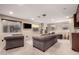 Cozy living room with comfortable seating, scenic views, and a relaxed atmosphere at 10638 E Hedgehog Pl, Scottsdale, AZ 85262