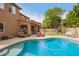 Sparkling pool and backyard entertainment area at 1152 W Horseshoe Ave, Gilbert, AZ 85233