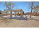 Neighborhood park featuring covered picnic structure, play structures, and mature shade trees at 2050 N 144Th Dr, Goodyear, AZ 85395