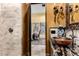 Lavish bathroom featuring a decorative sink and elegant wall sconces at 21962 E Diana Way, Queen Creek, AZ 85142