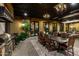 An amazing outdoor dining area, grill, and lush landscaping at 21962 E Diana Way, Queen Creek, AZ 85142