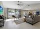Bright living room featuring neutral tones, comfortable seating, and backyard views at 2256 S Noche De Paz --, Mesa, AZ 85202