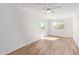 Bedroom with wood floors and dual view to exterior at 27467 N 75Th Way, Scottsdale, AZ 85266