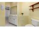 Half bathroom with a vanity and commode at 4202 E Broadway Rd # 93, Mesa, AZ 85206