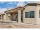 Covered patio featuring desert landscaping, offering a relaxing outdoor space with tile roof at 4202 E Broadway Rd # 93, Mesa, AZ 85206