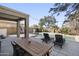 Relaxing outdoor space featuring a pool and comfortable seating area at 44196 W Askew Dr, Maricopa, AZ 85138