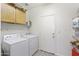 Convenient laundry room with appliances and storage space at 44196 W Askew Dr, Maricopa, AZ 85138