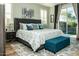 Comfortable bedroom with a plush bed, soft rug, and sliding doors to the backyard at 808 E Constance Way, Phoenix, AZ 85042