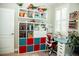 Bright office space with built-in shelving, a comfortable desk area, and plenty of natural light at 808 E Constance Way, Phoenix, AZ 85042