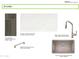 Kitchen finish samples for a modern custom home at 8730 E Tether Trl, Scottsdale, AZ 85255