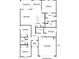 Detailed floor plan showcasing the layout of the four bedrooms and open-concept living spaces at 2480 S 241St Ave, Buckeye, AZ 85326