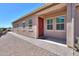 Exterior showcasing the front entry with a paver walkway and desert landscaping at 2643 E San Ricardo Trl, Casa Grande, AZ 85194