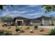 Beautiful single-story home featuring desert landscaping, a three-car garage, and a modern design at 28282 N 158Th St, Scottsdale, AZ 85262