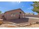 Backyard of home featuring desert landscaping and block wall at 7808 W Palo Verde Dr, Glendale, AZ 85303