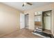 Bedroom featuring a closet and neutral colored walls and carpet at 7808 W Palo Verde Dr, Glendale, AZ 85303