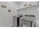 Well-lit laundry room with modern washer and dryer, complemented by decor at 12686 E Pivot Peak --, Gold Canyon, AZ 85118