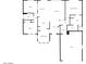 Simplified floor plan of home layout with kitchen, living room, bedrooms, and garage at 15542 W Cypress Point Dr, Surprise, AZ 85374