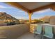 Spacious balcony with desert views at 24019 N 112Th Pl, Scottsdale, AZ 85255