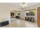 Bedroom with mirrored closet doors, natural light and ceiling fan at 24019 N 112Th Pl, Scottsdale, AZ 85255