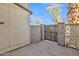 Townhome back patio with fence and gate at 3646 N 69Th Ave # 38, Phoenix, AZ 85033