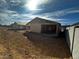 New home being built with exposed framing, concrete foundation, and construction site surroundings at 4262 E Brook Lynn Pl, San Tan Valley, AZ 85140