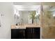 Bathroom vanity with a sink and a large mirror at 4959 E Red Rock Dr, Phoenix, AZ 85018