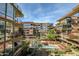 Aerial shot of condo complex featuring lush landscaping, pool, and architectural design at 7167 E Rancho Vista Dr # 4006, Scottsdale, AZ 85251