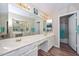 Spacious bathroom featuring double sinks and a large vanity area at 8444 W Rockwood Dr, Peoria, AZ 85382