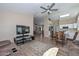 Open-concept living area showcasing seamless flow between kitchen and living spaces at 8444 W Rockwood Dr, Peoria, AZ 85382