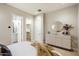 Cozy bedroom with a modern dresser and a luxurious bed set at 12315 E Black Rock Rd, Scottsdale, AZ 85255