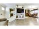 Open-concept living area seamlessly connects the kitchen, dining, and living spaces at 17200 W Bell Rd # 1551, Surprise, AZ 85374