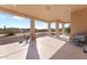 Spacious covered patio with plenty of room for outdoor seating and entertaining at 2855 N Silver Spur Dr, Wickenburg, AZ 85390