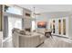 Inviting living room featuring a fireplace, neutral tones, and lots of natural light at 930 S Dobson Rd # 41, Mesa, AZ 85202