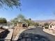 Street view showcasing houses and desert mountain views at 9537 E Flint Dr, Gold Canyon, AZ 85118