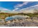 Scenic view of a pond with a stone bridge at 19982 W Glenrosa Ave, Litchfield Park, AZ 85340