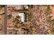 Aerial view of the property highlighting the home and outlining property lines at 2070 W Bromm Ln, Wickenburg, AZ 85390