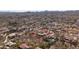 Red outline highlights a house and lot in a desert landscape with mountain views at 2070 W Bromm Ln, Wickenburg, AZ 85390